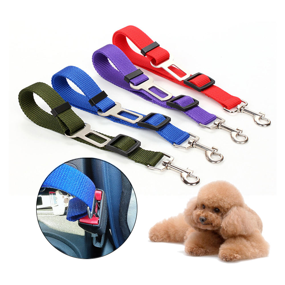 Adjustable Dog Car Seat Belt – Durable Pet Safety Leash for Safe Travel