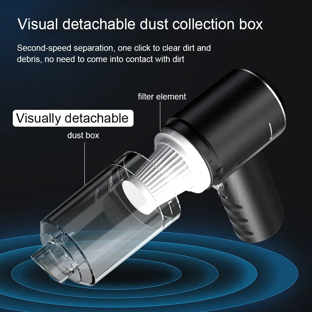 Portable Cordless Handheld Vacuum Cleaner for Car & Home – 120W