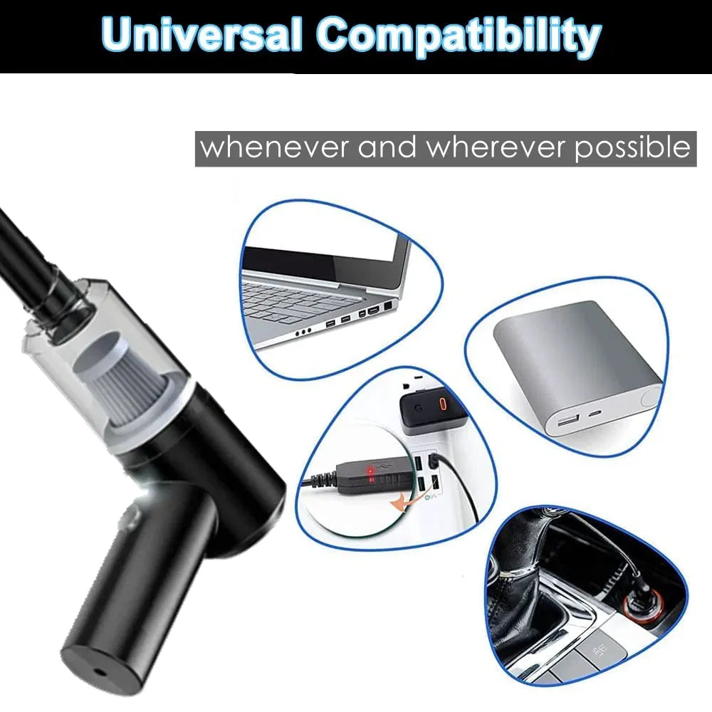 Portable Cordless Handheld Vacuum Cleaner for Car & Home – 120W