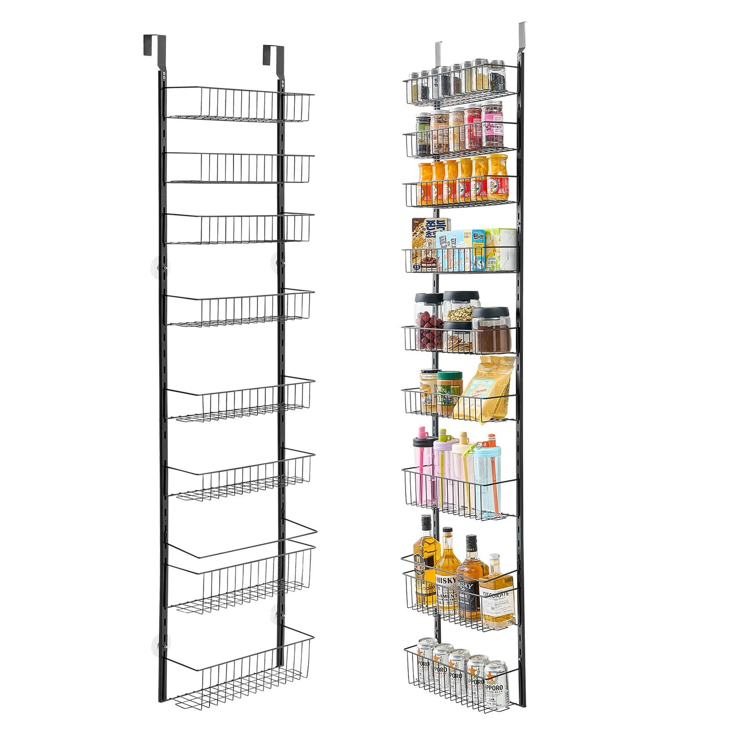9-Tier Over The Door Pantry Organizer – Adjustable Hanging Storage Rack for Kitchen & Home