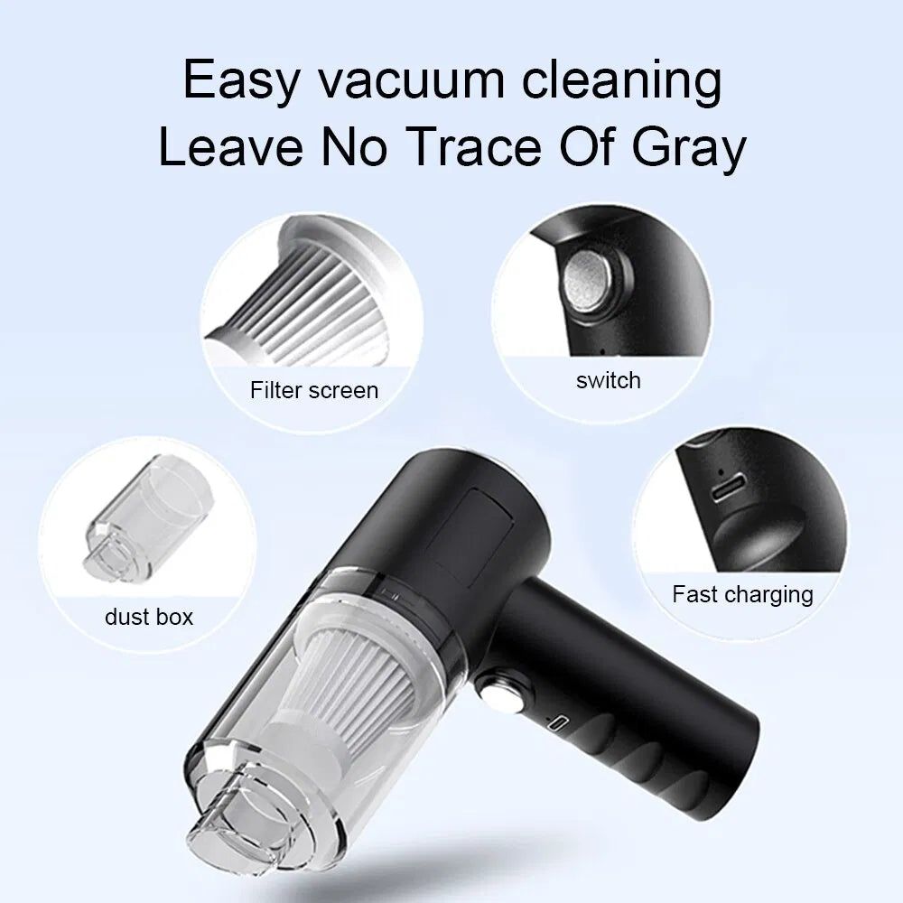 Portable Cordless Handheld Vacuum Cleaner for Car & Home – 120W