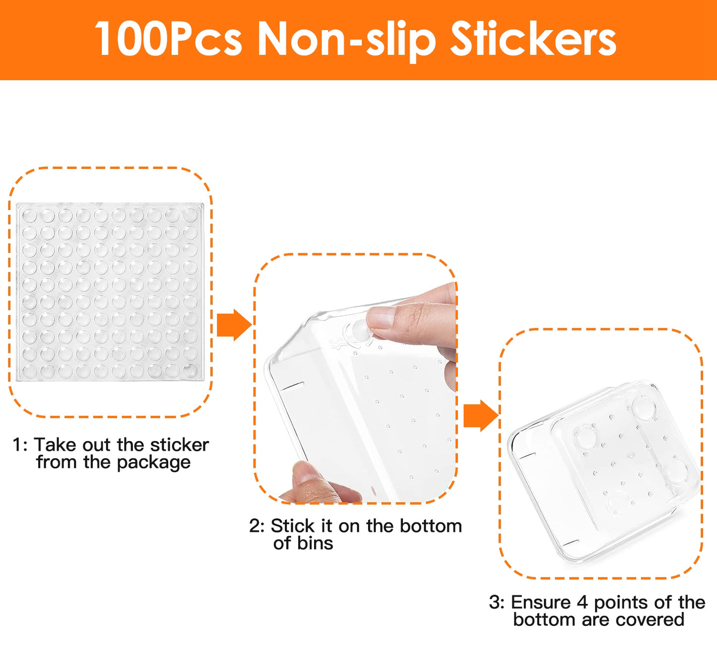 25-Piece Clear Drawer Organizer Set – Plastic Storage Trays in 4 Sizes