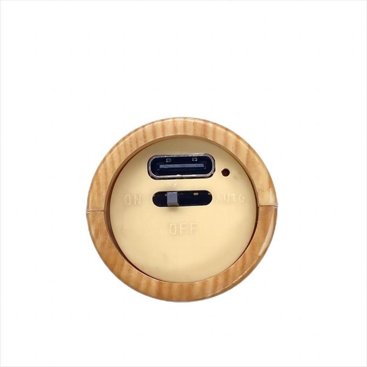 Rechargeable Motion Sensor Night Light – Magnetic Wooden LED Wall Lamp